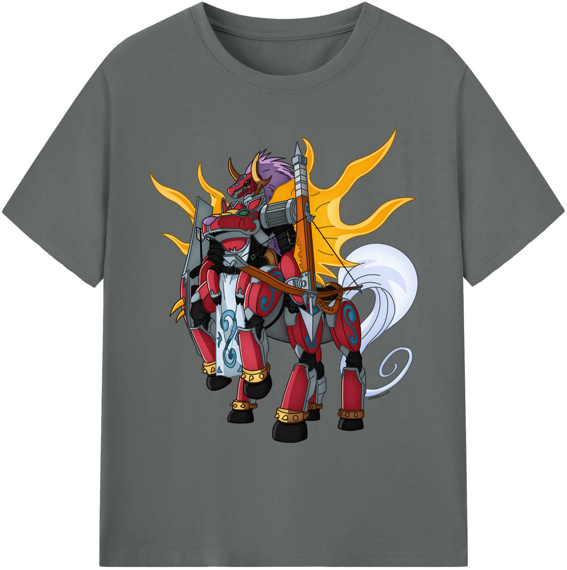 （画像用） Digimon デジタルモンスター/デジモン 綿100％ メンズ半袖Tシャツ｜肌触りやわらか＆通気性